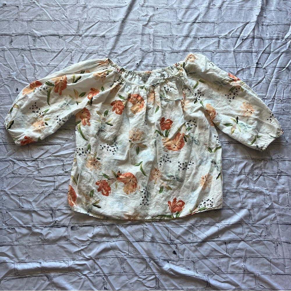 Floral Off-Shoulder Women's Top